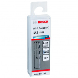 Set 10 burghie metal Bosch HSS 2 x 24 x 56 mm, cod 2608577188