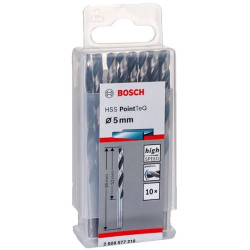 Set 10 burghie metal Bosch HSS PointTeQ 5 mm 2608577218 Set 10 burghie metal Bosch HSS PointTeQ 5 mm 2608577218
