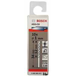 Set 10 burghie metal Bosch HSS 1 x 12 x 34 mm, cod 2608585872