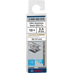 Set 10 Burghie metal Bosch HSS-Co 3,5 x 39 x 70 mm 2608585879