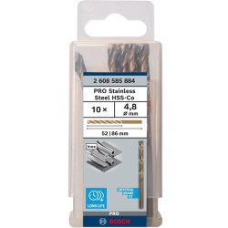 Set 10 burghie metal Bosch HSS-Co 4,8 x 52 x 86 mm 2608585884