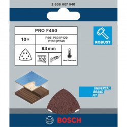 Set 10 foi de slefuire delta Bosch 93 mm, cod 2608607540