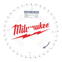 Panza circular Milwaukee pentru lemn 235 x 30 mm, 36 dinti 4932471306 Panza circular Milwaukee pentru lemn 235 x 30 mm, 36 dinti 4932471306