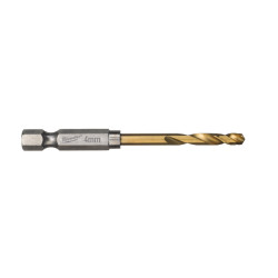 Burghiu Milwaukee HSS-G TiN Shockwave cu coada hexagonala 4 mm 4932478178