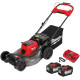 Mașină de tuns gazonul autopropulsată Milwaukee M18 FUEL M18 F2LM53-122, 2 × 18 V, lățime 53 cm, 2 acumulatori FORGE 12 Ah și încărcător dual – 4933499213