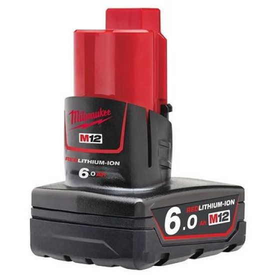 Acumulator Milwaukee M12 B6 6.0Ah 12V Li-Ion REDLITHIUM 4932451395