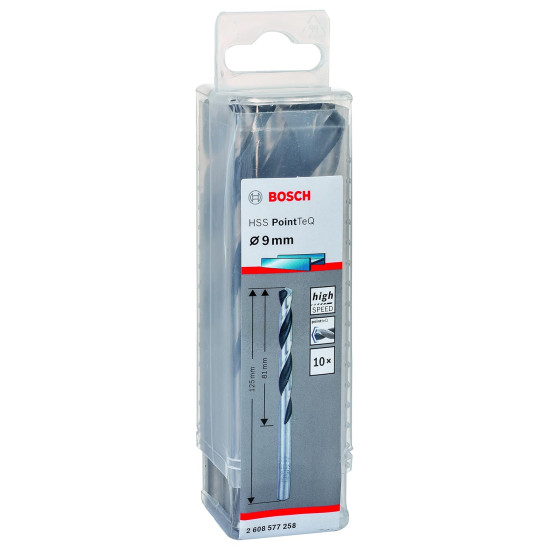 Set 10 burghie metal Bosch HSS-Co 9,5 x 81 x 125 mm 2608585897