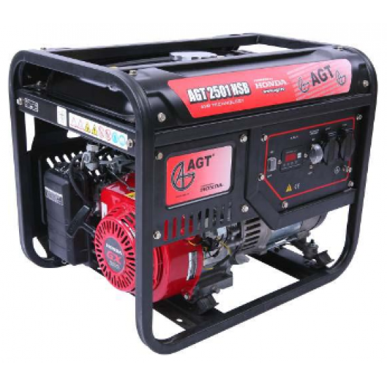 Generator de curent monofazat AGT 2501 HSB TTL, Motor HONDA GX 160