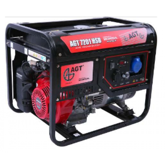 Generator de curent monofazat AGT 7201 HSB TTL, Motor HONDA GX 390