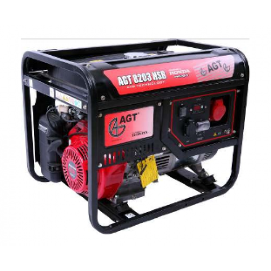 Generator de curent monofazat AGT 8203 HSB TTL, Motor HONDA GX 390