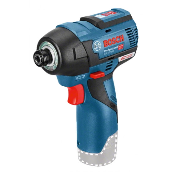 Maşină de înfiletat/desfiletat cu percuţie cu acumulator BOSCH GDR 12V-110 Professional, în cutie din carton