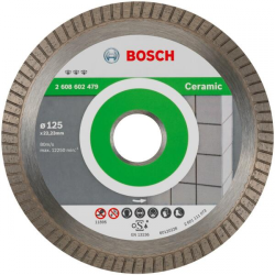Disc diamantat ceramic Bosch 125 x 1.4 x 22.2mm, 2608602479