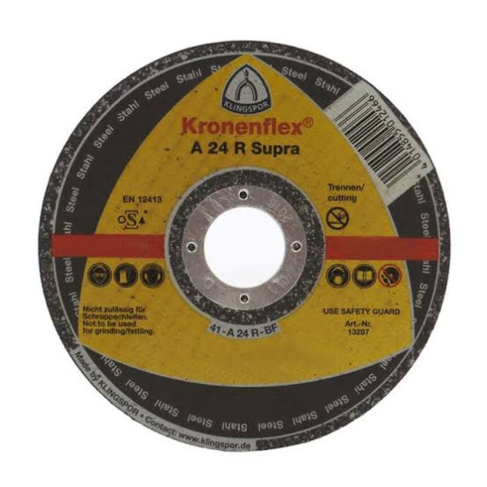 Disc de debitare Klingspor A 24 R Supra Kronenflex, 300 x 3,5 x 25,4 mm, 288247