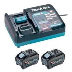 Pachet acumulatori Makita XGT 2×5.0Ah BL4050F + încărcător rapid DC40RA, 1911V6-0 Pachet acumulatori Makita XGT 2×5.0Ah BL4050F + încărcător rapid DC40RA, 1911V6-0