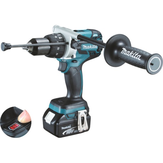 Masina de gaurit si insurubat cu percutie cu acumulator 18V 3,0Ah Makita DHP481RFE