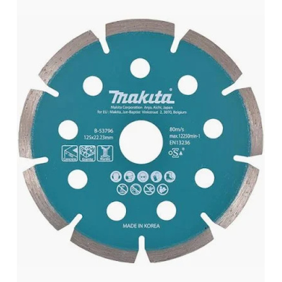 Disc diamantat Makita Diamak 125 x 22,23 mm pentru cărămidă și zidărie, P-45761