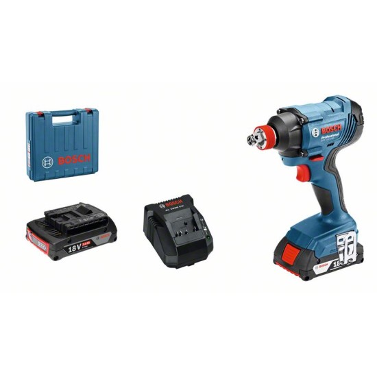 Masina de insurubat cu impact brushless, pe acumulatori BOSCH GDX 18V-180 - LI  2 X 3 Ah