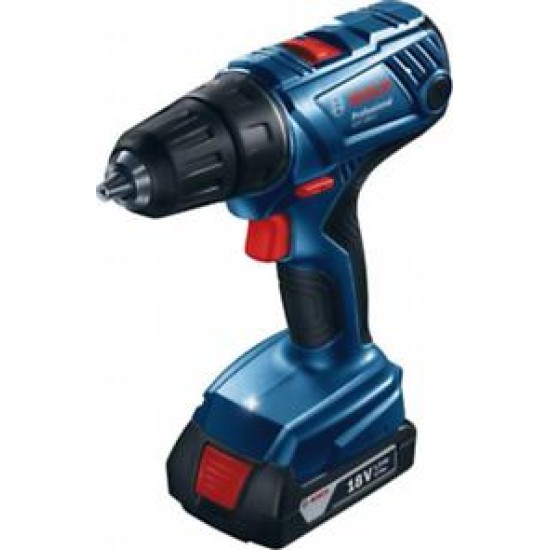 Masina de gaurit si insurubat cu 2 acumulatori Li-Ion, 1.5Ah BOSCH GSR 180-LI 