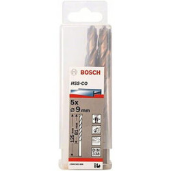 Set 5 burghie metal Bosch HSS-Co 9 x 81 x 125 mm, cod 2608585896