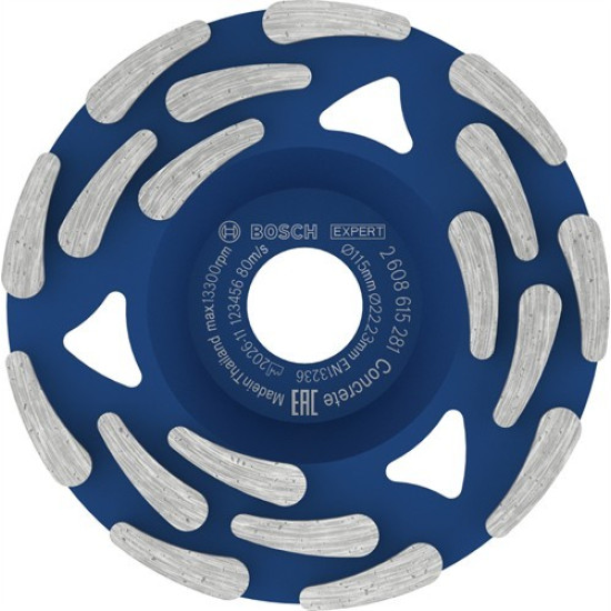 Disc-oală diamantat Bosch EXPERT Concrete, 115 x 22,23 x 5 mm – 2608615281