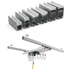 Eurosystem ALD – Sistem suspendat din profil de aluminiu pentru sarcini intre 60 si 2000 kg