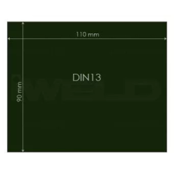 Geam protectie masca sudura DIN 13 90x110 mm - 548980057014