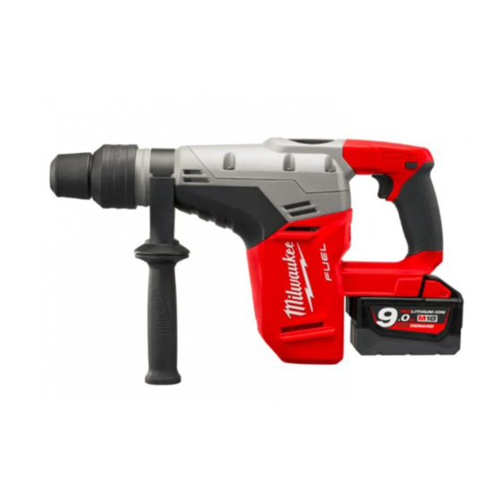 Ciocan rotopercutor SDS-max cu acumulator, Milwaukee M18CHM-902C, 2 x 9Ah
