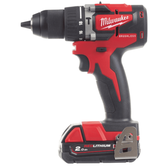 Masina de gaurit cu percutie cu acumulator Milwaukee M18 CBLPD-202C, 60nm - 4933464320
