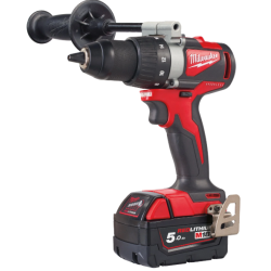 Masina gaurit fara perii cu acumulator, Milwaukee M18 BLDD2-502X, 2x5 Ah, 4933464515
