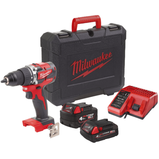 Masina de gaurit cu percutie cu acumulator Milwaukee M18 CBLPD-422C - 4933472116