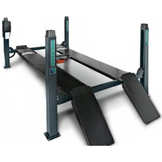 Elevator auto electrohidraulic cu 4 coloane pentru geometrie Hofmann quattrolift 4000 WA / JLF4000, 4.000 kg, 400 V