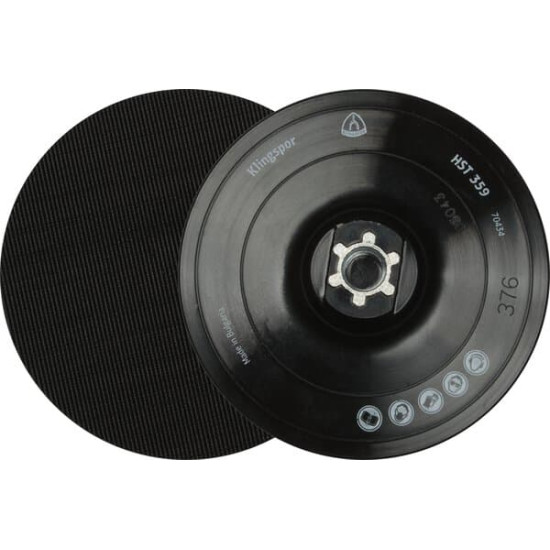 Suport fixare Klingspor HST 359 pentru discuri abrazive cu autofixare, 150 mm, M14, 70436