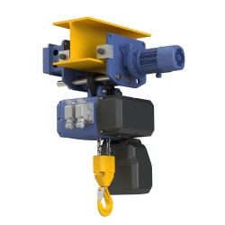 Electropalan cu lant PODEMCRANE, Bulgaria, CLF2 1000 kg, 6m, cu carucior electric 