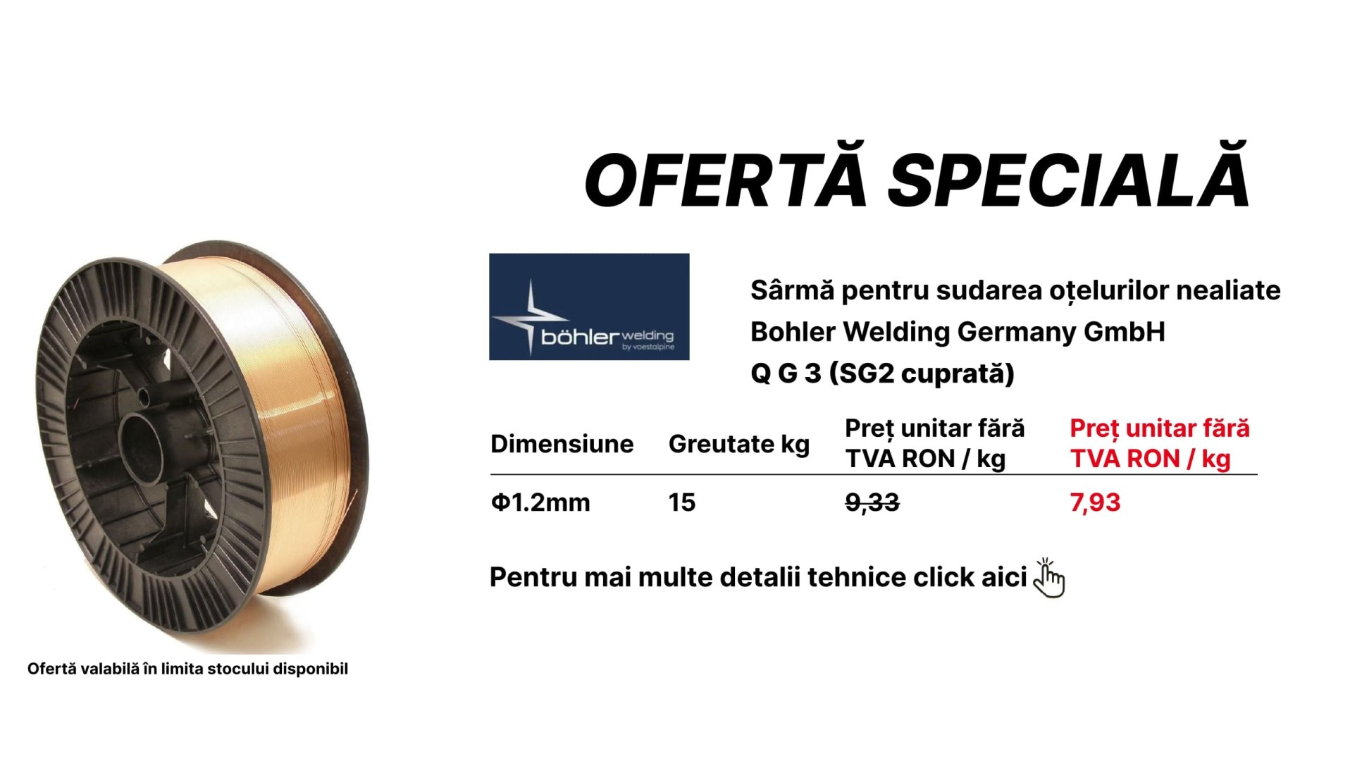 SG2 qg3 sarma pentru sudarea otelurilor nealiate